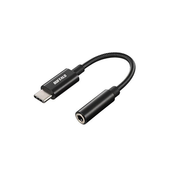 BSMPC350HRBK [USB-C to 3.5mm 4極オーディオ変換アダプタ ブラック]