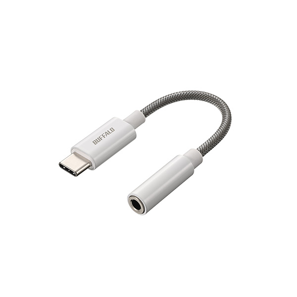 BSMPC350HRWH [USB-C to 3.5mm 4極オーディオ変換アダプタ ホワイト]