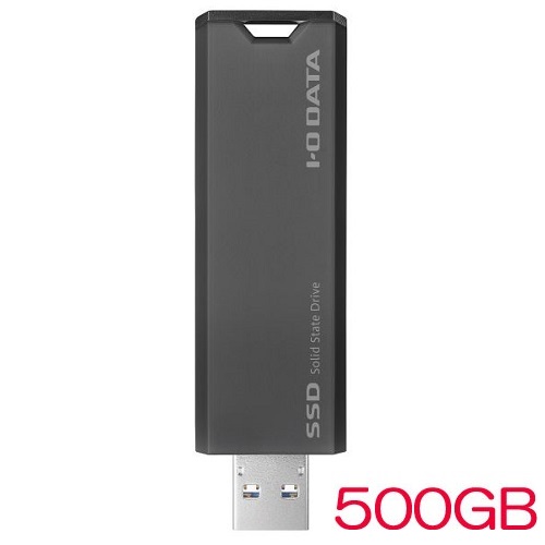アイ・オー・データ SSPS-US SSPS-US500GR [USB3.2 Gen2 スティックSSD 500GB グレー×ブラック]