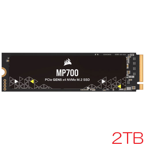 コルセア CSSD-F2000GBMP700R2 [2TB SSD MP700 M.2(2280) NVMe PCIe Gen 5.0 x4 3D TLC 1400TBW 5年保証]