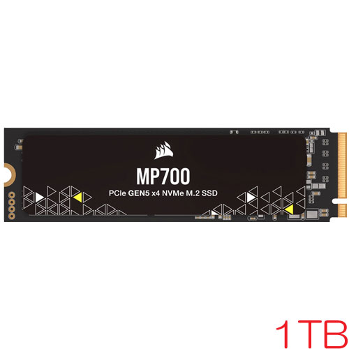 コルセア CSSD-F1000GBMP700R2 [1TB SSD MP700 M.2(2280) NVMe PCIe Gen 5.0 x4 3D TLC 700TBW 5年保証]