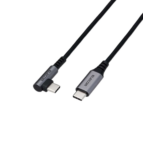 エレコム MPA-CCL12NBK [USBケーブル/C-C/PD対応/L字コネクタ/1.2m/ブラック]
