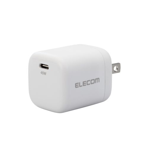 エレコム MPA-ACCP29WH [AC充電器/45W/USB-C1ポート/スイングプラグ/ホワイト]