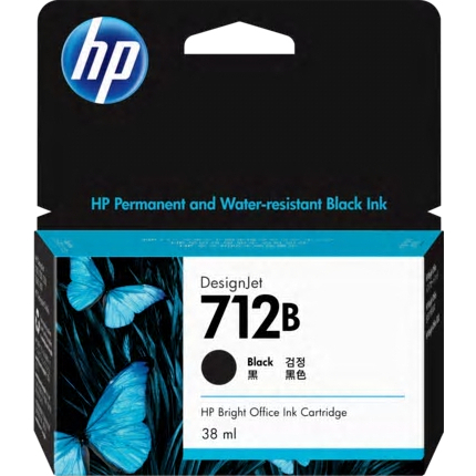 HP 3ED28A [HP712Bインクカートリッジ ブラック 38ml]