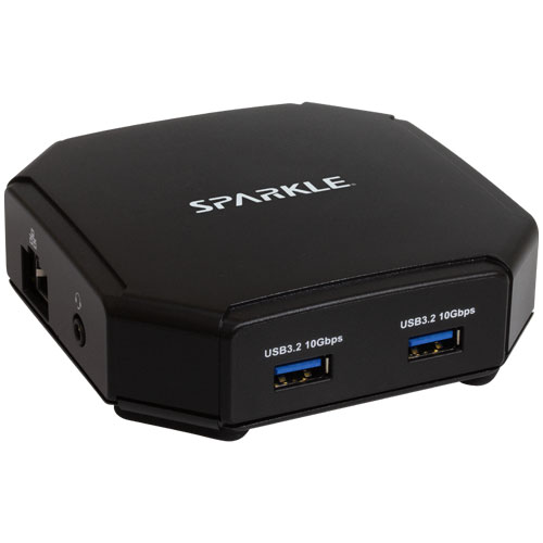 SPARKLE TD-8140 [USB4 Travel Dock (USB4、USB-C、USB-A x 2、DP 1.4、HDMI 2.0、GbE、Audio 3.5mm)]