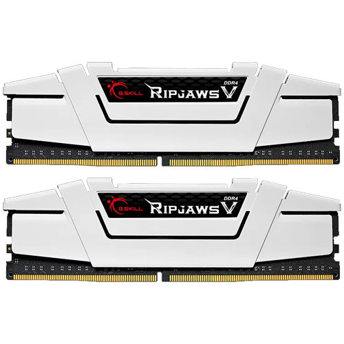 G.SKILL F4-3600C18D-32GVW [Ripjaws V 32GB (16GBx2) DDR4 3600Mhz (PC4-28800) CL18-22-22-42 1.35V White]