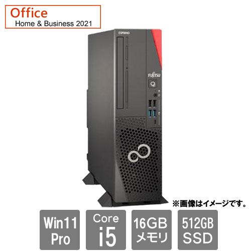 富士通 バリュー ESPRIMO FMVD5801BP [ESPRIMO D7012/NX(Core i5-12500 16GB SSD512GB SM Win11Pro H&B2021)]