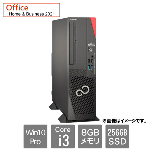 富士通 バリュー ESPRIMO FMVD5802KP [ESPRIMO D7012/NX(i3-13100 8GB SSD256GB SM Win10Pro(Win11DG) H&B2021)]