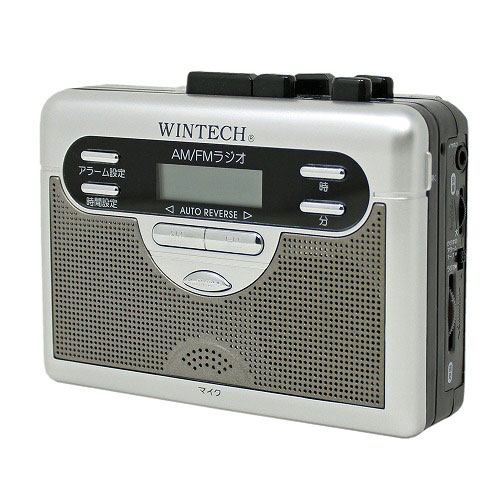 WINTECH オートリバース再生対応ラジオ付テープレコーダー PCT-11R