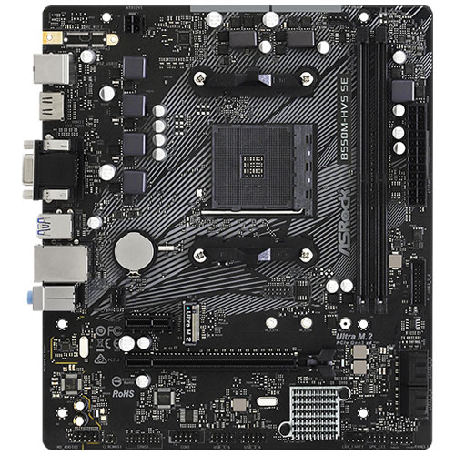 ASRock B550M-HVS SE [マザーボード AMD PRO565/Socket AM4/DDR4/Micro ATX]