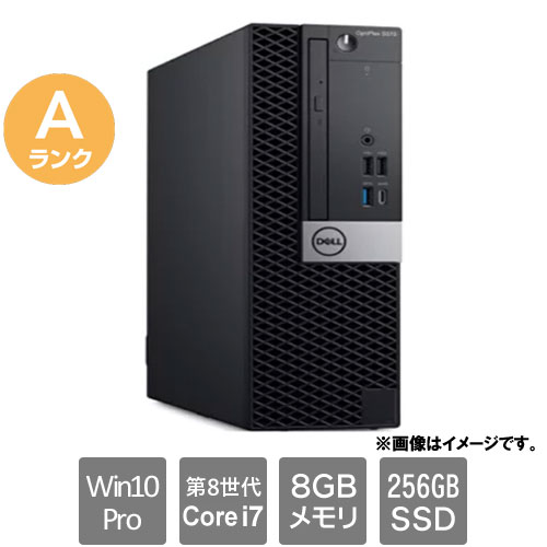 DELL ★中古パソコン・Aランク★D11S004 [OptiPlex 5060 SFF(i7-8700 8GB SSD256GB Win10Pro64)]