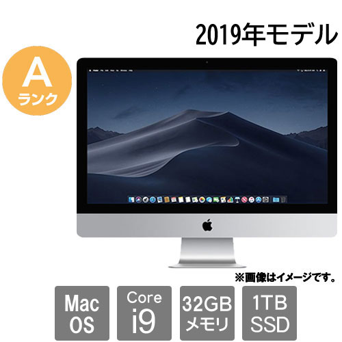 Apple ★中古パソコン・Aランク★C02CF0JLJV40 [iMac 19.1(Core i9 32GB SSD1TB 27 MacOS)]