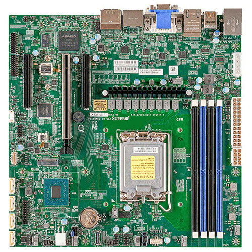 Supermicro MBD-X13SAZ-F-O [マザーボード X13SAZ-F (Intel R680E/LGA1700/4ｘDDR5/2ｘ2.5GbE/Micro-ATX]