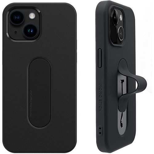 Mag Grip フラットケース for iPhone 15 Plus ブラック MMS25313i15PL