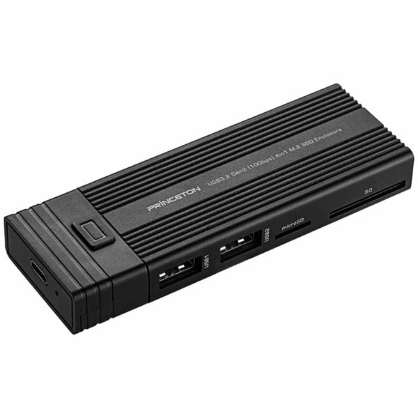 プリンストンテクノロジー PRD-PS2000U [★4in1カードリーダー機能付ポータブルSSD(M.2) 2TB]