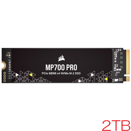 コルセア CSSD-F2000GBMP700PNH [2TB SSD MP700 PRO M.2(2280) NVMe PCIe Gen 5.0 x4 3D TLC 1400TBW 5年保証]