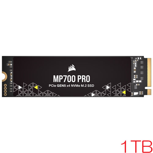 コルセア CSSD-F1000GBMP700PNH [1TB SSD MP700 PRO M.2(2280) NVMe PCIe Gen 5.0 x4 3D TLC 700TBW 5年保証]