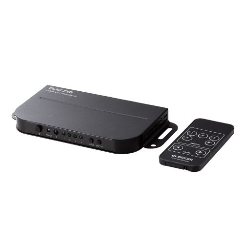 エレコム DH-SW2KMV41BK [HDMI4画面マルチビューワー/Aポートx4/メタル筐体/ブラック]