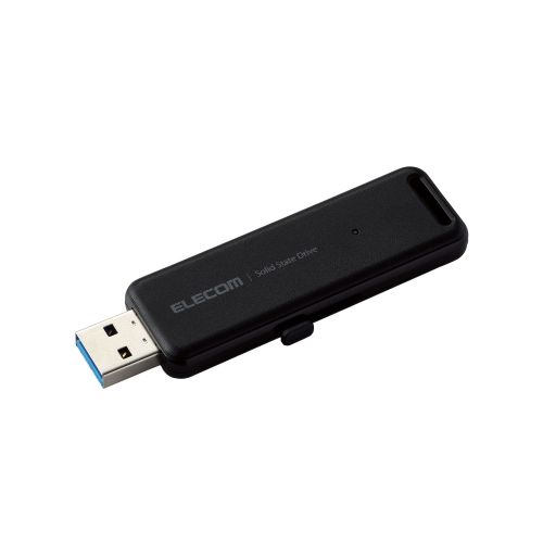 エレコム ESD-EMB2000GBK [外付けSSD/ポータブル/USB3.2Gen2/スライド式/2TB]