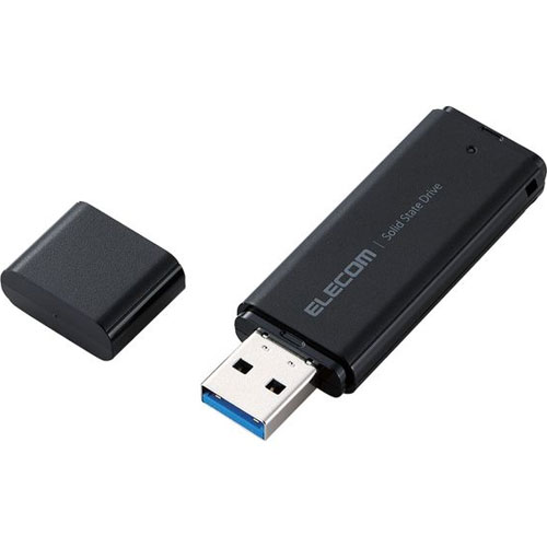 エレコム ESD-EMC2000GBK [外付けSSD/USB 5Gbps/小型/キャップ式/2TB]