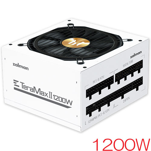 ZALMAN ZM1200-TMX2 WH [ATX 3.0電源 80PLUS GOLD認証 1200W フルモジュラー式 7年保証 ホワイト]