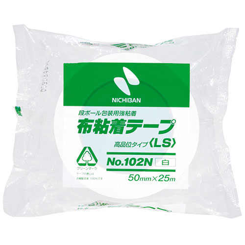 ニチバン 【5個セット】布テープ102N 50×25 白 NB-102N5-50X5