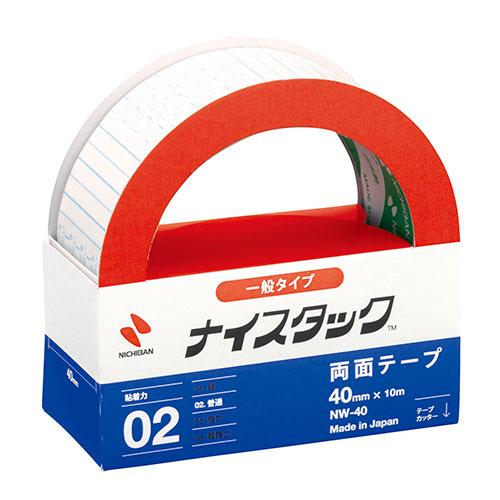 ニチバン 【5個セット】ナイスタック 一般タイプ 40mm×10m NB-NW-40X5
