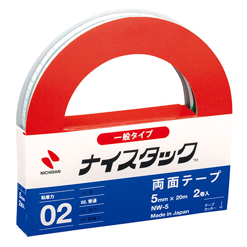 ニチバン 【10個セット】ナイスタック 一般タイプ 5mm×20m NB-NW-5X10