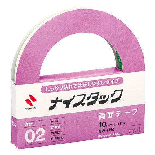ニチバン 【10個セット】ナイスタック しっかり貼れてはがしやすいタイプ 10×18 NB-NW-H10X10