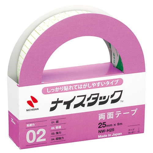 ニチバン 【5個セット】ナイスタック しっかり貼れてはがしやすいタイプ25mm×9m NB-NW-H25X5