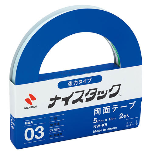 ニチバン 【2巻入×10セット】ナイスタック 強力タイプ 5mm×18m NB-NW-K5X10