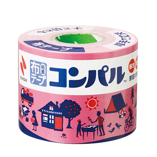 ニチバン 【5個セット】布粘着テープ コンパル ピンク NB-CPN11-50X5