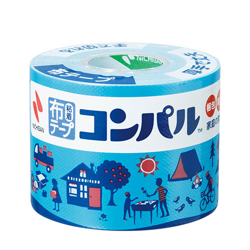 ニチバン 【5個セット】布粘着テープ コンパル ライトブルー NB-CPN20-50X5