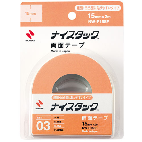 ニチバン 【10個セット】ナイスタック 粗面・凹凸面に貼りやすいタイプ 15×2 NB-NW-P15SFX10