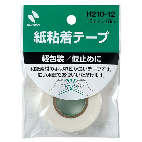ニチバン 【30個セット】紙粘着テープ H210 12mm NB-H210-12X30