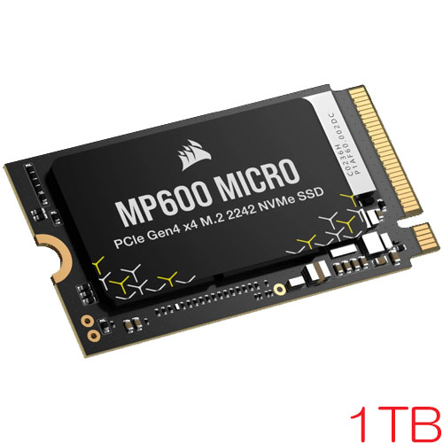 コルセア CSSD-F1000GBMP600MCR [1TB SSD MP600 MICRO M.2(2242) NVMe PCIe Gen 4.0 x4 3D TLC 600TBW 5年保証]