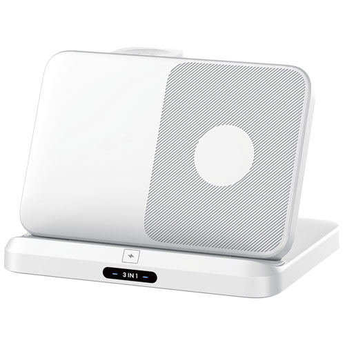 アドテック AWPD-V015WEW/AS-WH [3in1 ワイヤレスチャージングステーション 最大15W 電源無し]