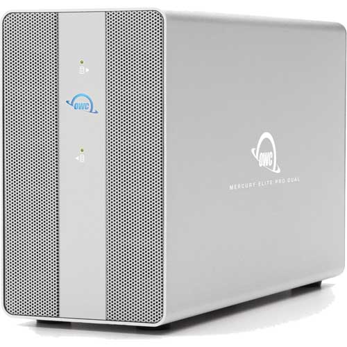 OWC OWCMEDCH7T00 [2ベイ RAIDケース Mercury Elite Pro Dual with 3-Port Hub USB 3.2 Gen 2 1年保証]