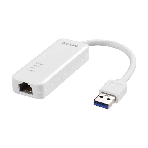 バッファロー LUA5-U3-AGTE-WH [Giga (A)USB3.2(Gen1)用LANアダプター ホワイト]