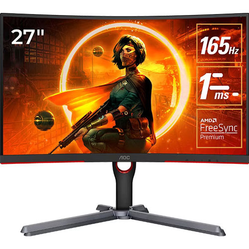 27インチ湾曲ゲーミングモニター 165Hz AOC C27G3/11② 27インチ湾曲ゲーミングモニター 165Hz AOC C27G3/11②