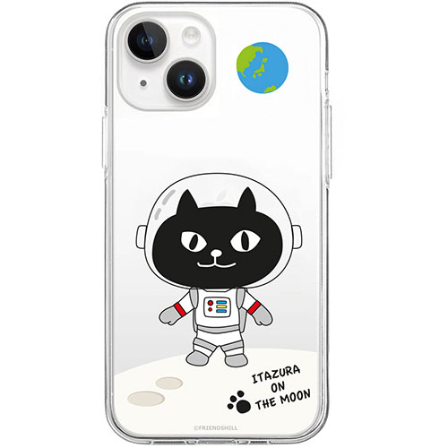 abbi FRIENDS ネコマンジュウソフトクリアケース for iPhone 15 Plus キャットウォーク オン ザ ムーン ABF25402i15PL