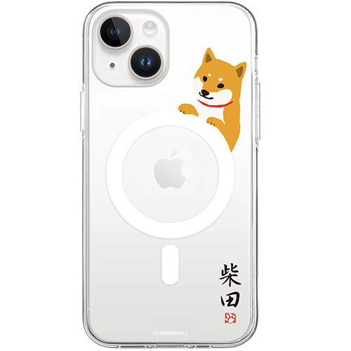 abbi FRIENDS しばたさんMagSafe対応クリアケース for iPhone 15 Plus 柵の向こう ABF25399i15PL