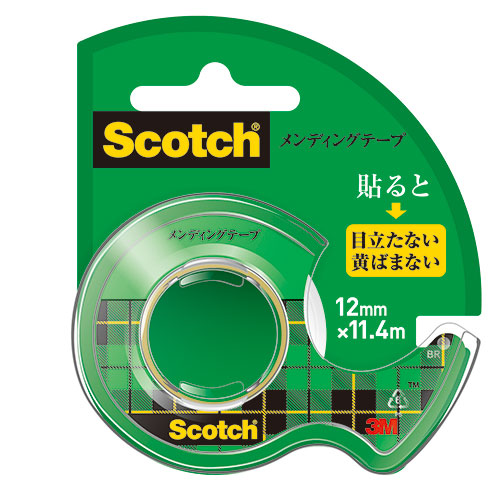 3M 【30個セット】 Scotch スコッチ メンディングテープ小巻 12mmディスペンサ付 3M-CM-12X30