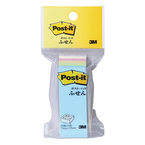 3M 【10個セット】 Post-it ポストイット カラーキューブ レギュラー ふせん 3M-CP-13X10