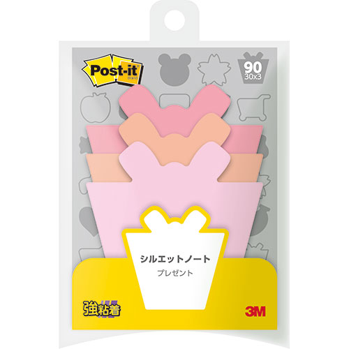 3M 【10個セット】 Post-it ポストイット シルエットノート 強粘着 プレゼント 3M-SSS-PRX10