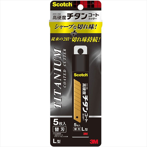 3M 【5枚×10セット】 Scotch スコッチ チタンコートカッター 替え刃 L 3M-TI-CRL5X10