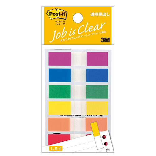 3M 【10個セット】 Post-it ポストイット ジョーブ 透明見出し 3M-683MHX10