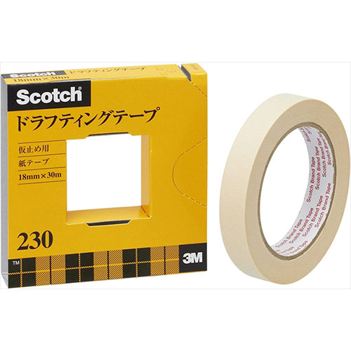 3M 【5個セット】 Scotch スコッチ ドラフティングテープ 18mm 3M-230-3-18X5