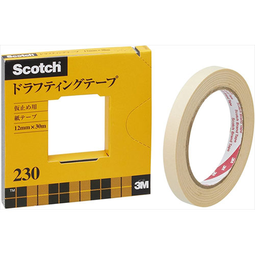 3M 【5個セット】 Scotch スコッチ ドラフティングテープ 12mm 3M-230-3-12X5