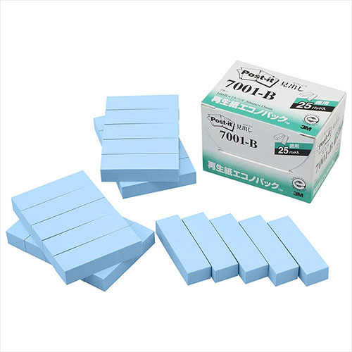 3M 【5個セット】 Post-it ポストイット 再生紙エコノパック 見出し 3M-7001-BX5